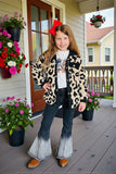 Western leopard sherpa long sleeve girls jacket/coat BQ2412 (A11S1) A16S1