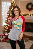 HX5877  ''Merry Texmas y'all'' graphic t-shirt