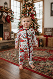 Christmas long sleeve one piece unisex baby romper XCH05001 A12S4