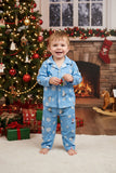 Christmas snowflake unisex kids pajamas sets DLH2810 A9S2