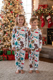 Christmas knitted fabric top & pant unisex 2pc pajamas sets DLH2837 A9S4