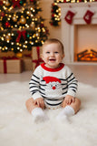 Restock--Knitted sweater christmas santa infant baby onesies 250706M