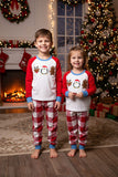 Christmas patch embroidery & plaid pant 2pcs boy sets 250924M