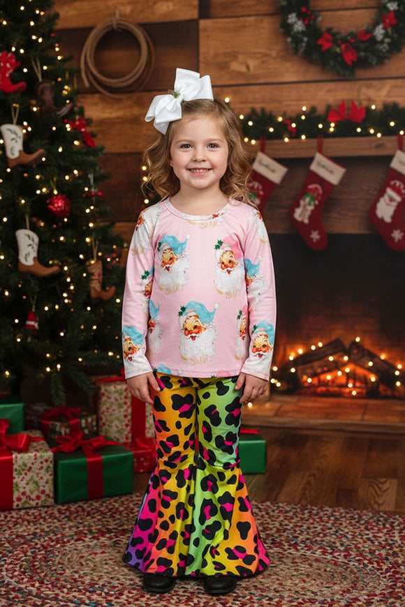 Mom and me Santa prints christmas long sleeve girls sweatshirts XCH01002 A9S7