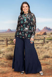 Southern Stitch brand Western sheer long sleeve women's blouse XCH16963