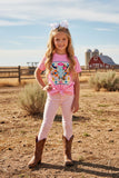 Light pink denim jeans tight pant girls legging DLH2853  (A11S7)
