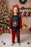 Merry Christmas buffalo top & pant children pajamas sets BQ2410 A1S10
