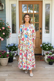 Southern Stitch Brand Women's dress wholesale Floral Tiered Layered Maxi Dress XCH16194