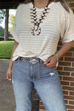 GJQ15717 White women tops short sleeve/double trim small dots to line with soft material