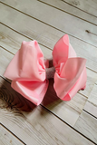 Chic double layer rehinestone 7.5" pink boutique girls hairbow $10 for 12pc