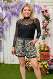 DLH11813 Camouflage printed shorts w/adjustable waist strap  IS21