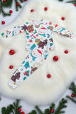 Christmas knitted fabric top & pant unisex 2pc pajamas sets DLH2837 A9S4