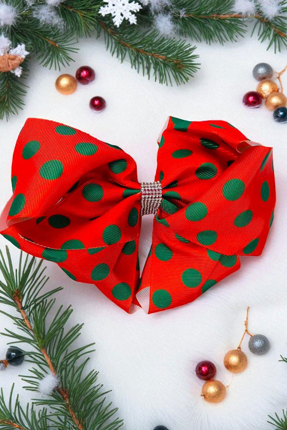 Green dots double layer rhinestone 7.5