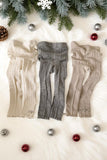 White Knitted socks tight winter fall baby girls legging pant 250707M