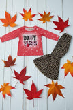 "DOLLY VIBES" cheetah print top & pant 2pc girls set XCH0015-16H A4S10