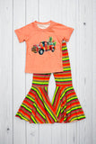 Western truck pink top serape pant girls boutique set DLH0923-11 (A5S9)