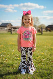 PUCKER UP COWBOY short sleeve girl set XCH0777-10H (A5S2)