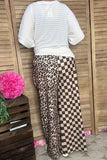 Ribbed knitted fabric off white short sleeve loose style women top GJQ15717 FS6