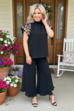 Southern Stitch Aztec embroidery raglan sleeves black women blouse XCH16757(FS2)