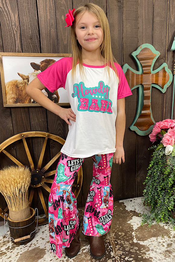 HOWDY BABE pink girl set
