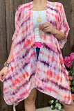 Multi-color printed kimono BA8653