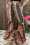 Plus size multi pattern & color bell bottom pants DLH11285 S19