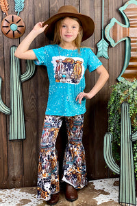 LC008 COWS printed girl set