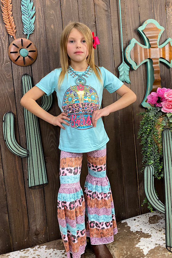 WESTERN BARBIE Leopard printed girls set DLH1108-2