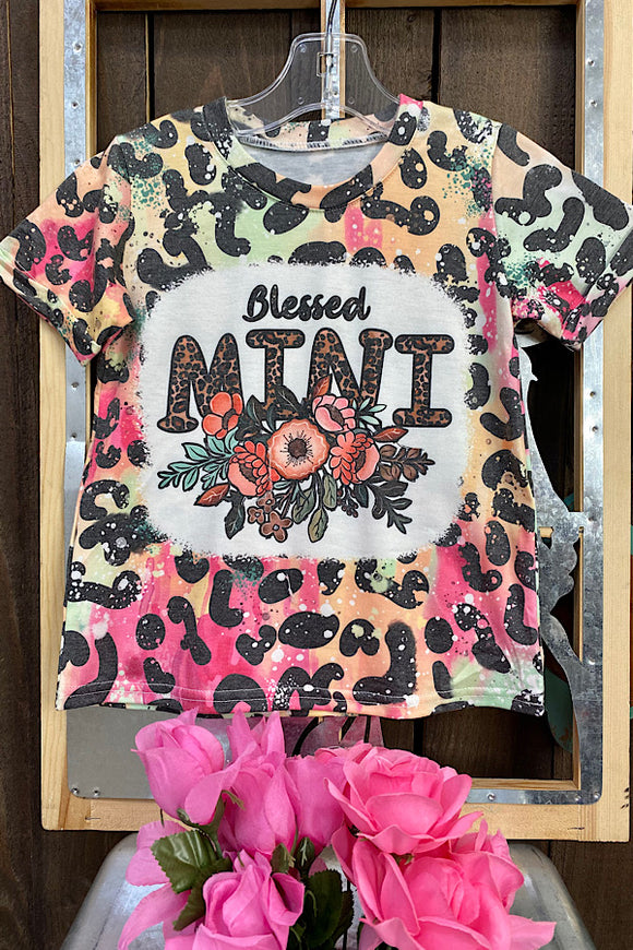 BLESSED MINI leopard printed girls top DLH1212-4