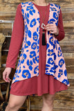 GJQ5375 leopard printed women vest (AS6)