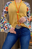 GJQ9798-1 Ginger top w/sunflower bell sleeves GS2
