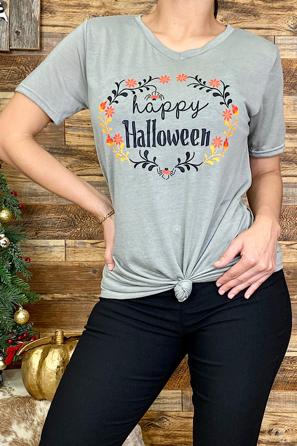 DLH5835 ''Happy Halloween'' short sleeve graphic t-shirt..