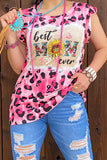 XCH13067 Best mom ever pink leopard printed top (IS2)